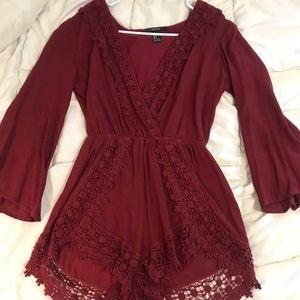 Long sleeve romper